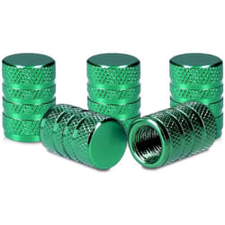 kwmobile 5x Valve Cap - Metal Tire Valve Dust Caps for Car, Bike, Motorcycle - Set of 5 Tire Stem Car Wheel Dustproof Cap
