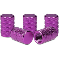 kwmobile 5x Valve Cap - Metal Tire Valve Dust Caps for Car, Bike, Motorcycle - Set of 5 Tire Stem Car Wheel Dustproof Cap
