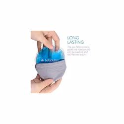 Navaris Round Gel Ice Pack Set - Set of 10 Small Reusable Gel Ice Packs for Hot/Cold Use