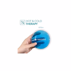 Navaris Round Gel Ice Pack Set - Set of 10 Small Reusable Gel Ice Packs for Hot/Cold Use
