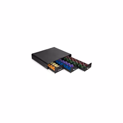 Coffee Pod Holder Modern Capsule Pod Tray with 3 Drawers Holders for 48 Capsules Compatible with Most Standard Sizes of Pods ...