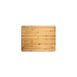 Navaris Wooden Chopping Board - Large Natural Bamboo Kitchen Cutting Board with Crumb and Juice Groove for Food, Meal Prep -  ...