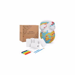 Pregnancy Belly Casting Kit - Baby Bump Sculpture Mould Cast Supplies - Includes Plaster Cloth Rolls, Paint, Brushes - Gift f ...