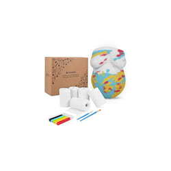 Pregnancy Belly Casting Kit - Baby Bump Sculpture Mould Cast Supplies - Includes Plaster Cloth Rolls, Paint, Brushes - Gift for Pregnant Women