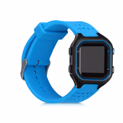 Strap Compatible with Garmin Forerunner 25 (L - 40 x 47 x 13.9 mm) Strap - Replacement Silicone Watch Band - Blue