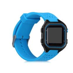 Strap Compatible with Garmin Forerunner 25 (L - 40 x 47 x 13.9 mm) Strap - Replacement Silicone Watch Band - Blue