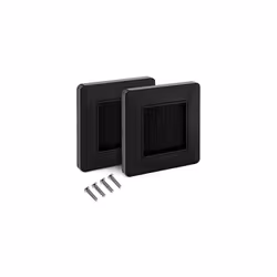 Flush Brush Wall Plate - 2X European Single Gang Flush Wall Mounted Brush Faceplate to Cover Outlets, Sockets and Tidy Up Wir ...
