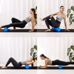 High Density EVA Foam Roller - Firm Muscle Massage Yoga/Exercise Roll 17.7" (45 cm)