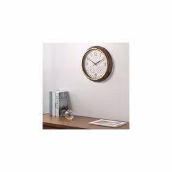 Waterproof Outdoor Clock - 38.1cm Large Outdoor Clock and Thermometer for Garden - Battery Operated Wall Clock with Temperature and Humidity