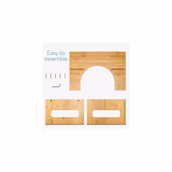 Toilet Stool for Adults - Squatting Adult Step Footstool for Use on Bathroom Toilet - Bamboo Step for Toilet Squat Position