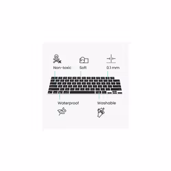 Keyboard Cover Compatible with Apple MacBook Pro 14" (2021) A2442 - Keyboard Cover US English QWERTY - Black