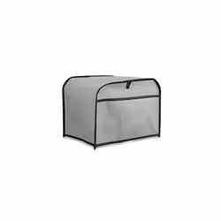 Cover Compatible with 2 Slice Toaster - Plastic Case for Bread Toaster Machine- Light Grey