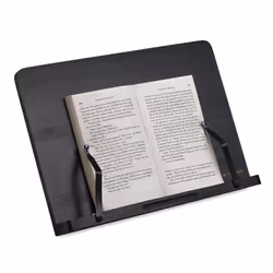 Navaris Bamboo Book Stand - Hands-Free Reading Recipe cookbook Tablet