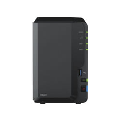 Synology DS223 Diskstation NAS (Realtek RTD1619B Quad-Core 2GB Ram 1xRJ-45 1GbE LAN-Port) 2-Bay 24TB with 2X 12TB WD Red Plus (Total 24TB)