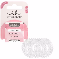 invisibobble Original Crystal Clear, Hair ribbon, Transparent, Monochromatic, 3 pc(s)