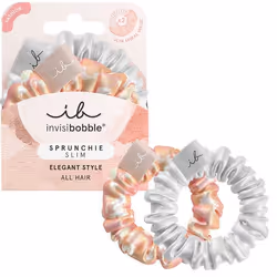 invisibobble Bella Chrome, Hair ribbon, Orange, Silver, 2 pc(s)
