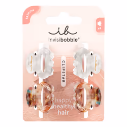 invisibobble Petit Bijoux, Hair clip, Brown, White, Pattern, Adults, 2 pc(s)