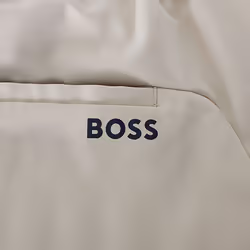 Hugo Boss Mens 2025 Phoenix Tapered Water Repellent Chino Golf Trousers - 36" Waist, Medium Beige