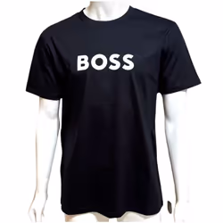 Boss Men's Cotton Regular Fit T-Shirt Black - L