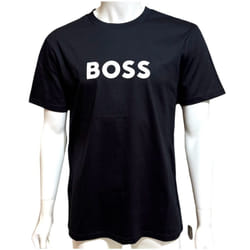 Boss Men's Cotton Regular Fit T-Shirt Black - L
