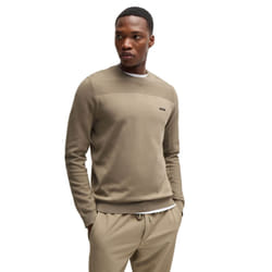 Hugo Boss Mens 2025 Momentum-X Light Wicking Thermo Crew Neck Sweater - M, Light Pastel Green
