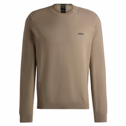 Hugo Boss Mens 2025 Momentum-X Light Wicking Thermo Crew Neck Sweater - M, Light Pastel Green