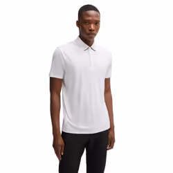 Hugo Boss Mens Paddytech Lightweight Stretch Quick Drying Golf Polo Shirt - M, White