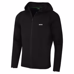 Hugo Boss Mens Ever-X HD Tex Flex Cotton Breathable 1/4 Zip Sweater - M, Black