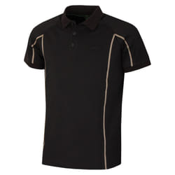 Hugo Boss Mens Paddy Tape Quick Drying Wicking Stretch Golf Polo Shirt - L, Black