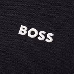 Hugo Boss Mens Paddy Tape Quick Drying Wicking Stretch Golf Polo Shirt - XL, Dark Blue