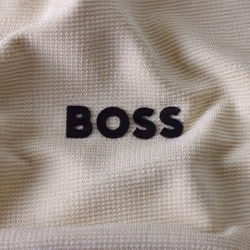 Hugo Boss Mens 2025 Paddy Active Heritage Breathable Stretch Golf Polo Shirt - M, Open Beige