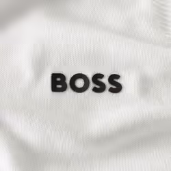 Hugo Boss Mens 2025 Momentum Lite Soft Breathable Crew Neck Golf Jumper Sweater - L, White