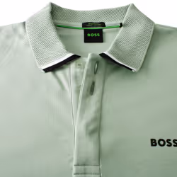 Hugo Boss Mens 2025 Paddy Lux Heritage Cotton Regular Fit Golf Polo Shirt - XL, Open Green