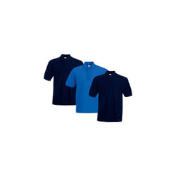 Fruit of the Loom Men's Polo Shirt (Pack of 3), 2deepnavy1royal, XL