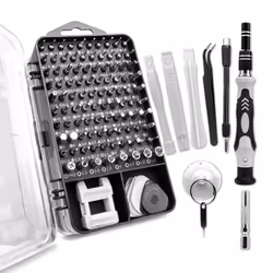 subtel 122 PC Tool Kit for Electronics, Watch, Jewellery â Mini TORX Precision Screwdriver Set, Star Hex Allen Square Trian ...