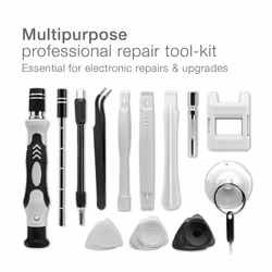 subtel 122 PC Tool Kit for Electronics, Watch, Jewellery â Mini TORX Precision Screwdriver Set, Star Hex Allen Square Triangle Security Bits for