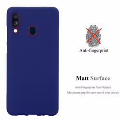 Cadorabo Case for Samsung Galaxy A40 Cover Matt Protection TPU Silicone Gel Back case - FROST DUNKEL BLAU, Samsung Galaxy A40