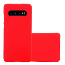 Cadorabo Case for Samsung Galaxy S10 4G Cover Matt Protection TPU Silicone Gel Back case - FROST ROT, Samsung Galaxy S10