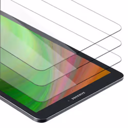 Cadorabo 3x Tempered Glass for Samsung Galaxy Tab E (9.6" inch) SM-T561 / T560 Protection Film 3D Touch for 9H Hardness Bulle ...