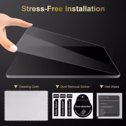 Cadorabo 3x Tempered Glass for Huawei MediaPad M5 8 (8.4" inch) Protection Film 3D Touch for 9H Hardness Bulletproof Display Saver