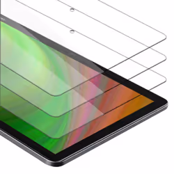 Cadorabo 3x Tempered Glass for Huawei MediaPad M5 Lite 10 (10.1" inch) Protection Film 3D Touch for 9H Hardness Bulletproof D ...