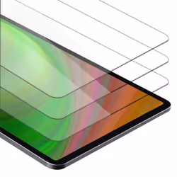 Cadorabo 3x Tempered Glass for Apple iPad Pro 12.9 2018 Protection Film 3D Touch for 9H Hardness Bulletproof Display Saver