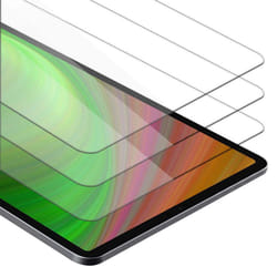 Cadorabo 3x Tempered Glass for Apple iPad Pro 12.9 2018 Protection Film 3D Touch for 9H Hardness Bulletproof Display Saver