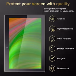Cadorabo 3x Tempered Glass for Lenovo Tab 3 10 Business (10.1" inch) Protection Film 3D Touch for 9H Hardness Bulletproof Display Saver