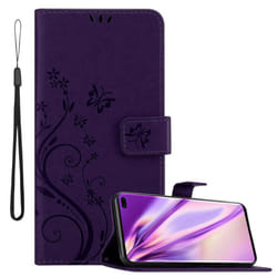 Cadorabo Flower Case for Samsung Galaxy S10 PLUS Cover Book Wallet Protection PU Leather Flip Etui magnetic closure