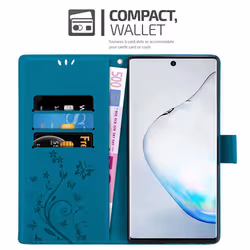 Cadorabo DE-143026 mobile phone case 16 cm (6.3") Flip case Turquoise