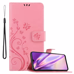 Cadorabo Flower Case for Huawei P30 LITE Cover Book Wallet Protection PU Leather Flip Magnetic Etui - FLORAL ROSA, Huawei P30 ...