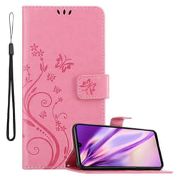 Cadorabo Flower Case for Huawei P30 LITE Cover Book Wallet Protection PU Leather Flip Magnetic Etui - FLORAL ROSA, Huawei P30 LITE