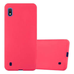 Cadorabo Case for Samsung Galaxy A10 / M10 Cover Matt Protection TPU Silicone Gel Back case - FROST ROT, Samsung Galaxy A10