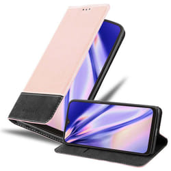 Cadorabo Case for Samsung Galaxy A10 / M10 Cover Book Wallet Protection PU Leather Flip Magnetic Etui - ROSÃ GOLD SCHWARZ, Samsung Galaxy A10